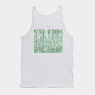 Abstract Oil Painting 10c10 Mint Green Aspargus Tank Top